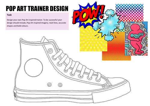 Pop Art trainer design