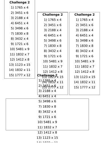 Maths - 3-digit multiplication (Year 5)