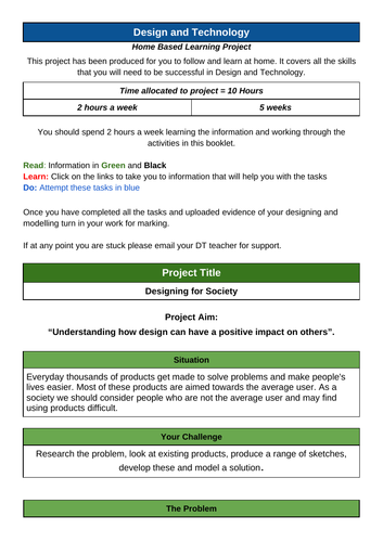 DT Project Home Based Learning - Toothbrush Design