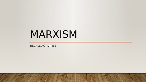 A Level Criminology- Revision of Marxism and Crime & Deviance