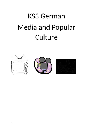 KS3 German Workbook Media and Popular Culture