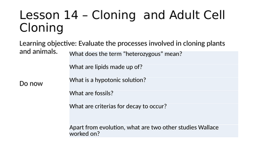 AQA Inheritance Unit KS4 Biology