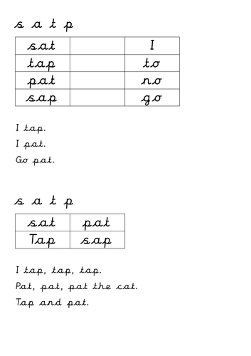 Next step Reading PDF Pre-cursive formate