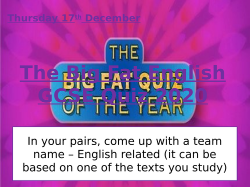 Literature Quiz