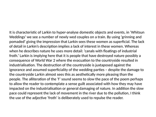 Whitsun Weddings by Larkin