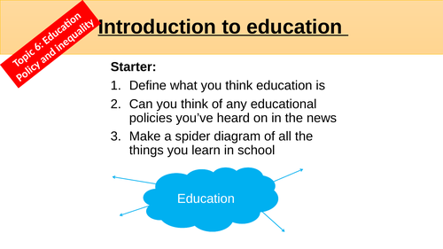 A Level Sociology Education: Educational Policy and Inequality