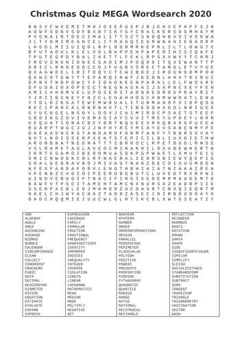 Maths Christmas Quiz 2020