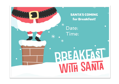 Breakfast with Santa Poster