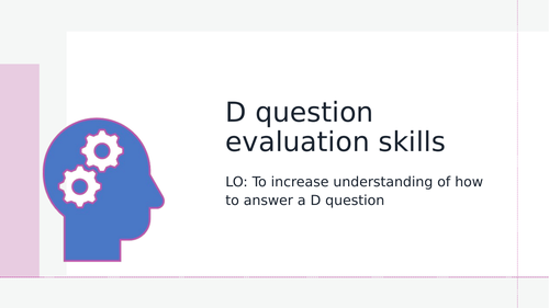 Evaluation skills GCSE RE Eduqas