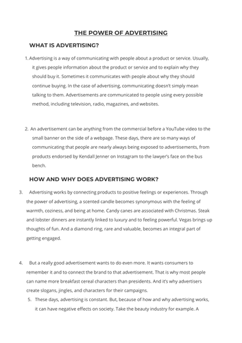 MYP - Language acquisition Criterion B sample assessments