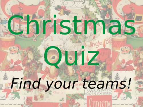 Christmas Quiz 2020