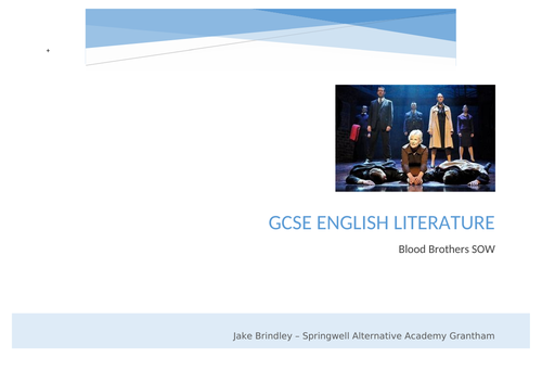 Blood Brothers English Literature AQA SOW