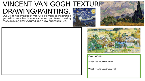 Vincent Van Gogh - Texture and Mark-making