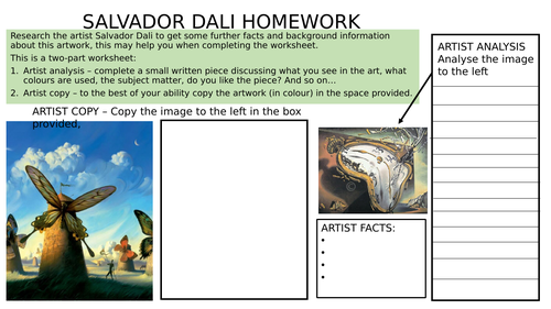 Salvador Dali Lesson