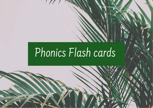 Phonics flash cards