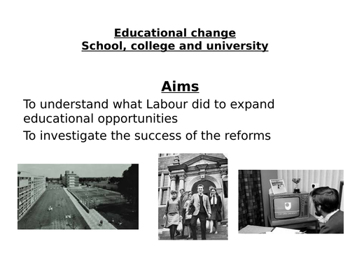 AQA Modern Britain 1951-2007, Education, University and the Open University