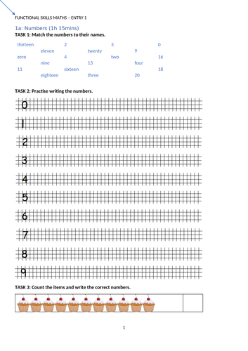 Functional Skills Maths E1