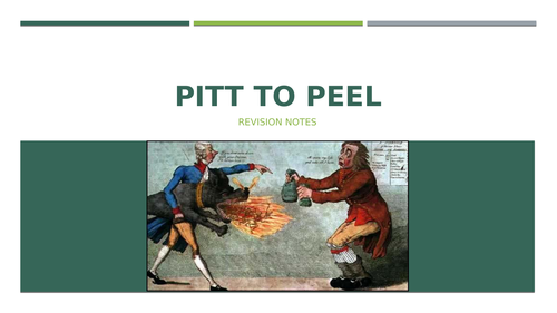 Pitt to Peel Revision