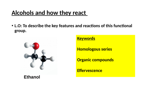 Edexcel Alcohol properties Sc23b