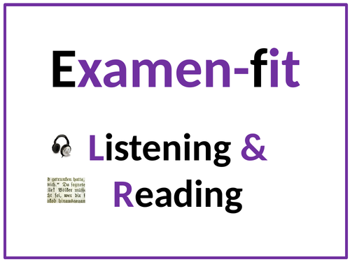 GCSE German and French-exam fit reading and listening -exams 2021