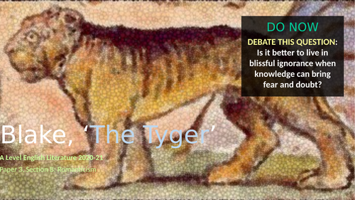 Blake, 'The Tyger'