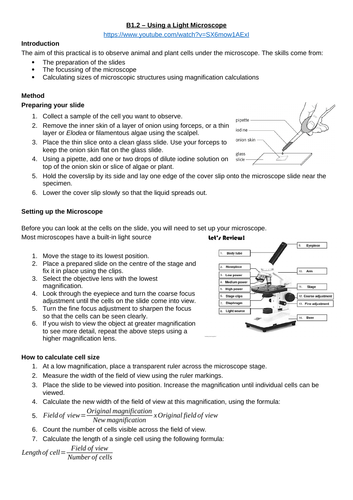 AQA GCSE Biology Required Practicals Methods