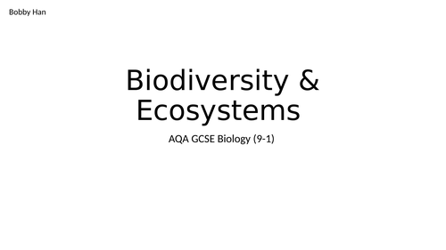 AQA GCSE Biology Revision PowerPoints