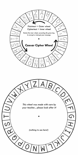 Caesar Cipher Wheel