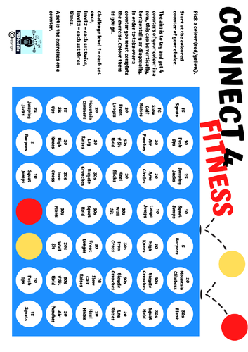 Connect 4 Fitness Board