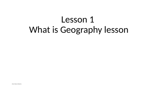 Geography Year 7 lessons- Exploring our world topic