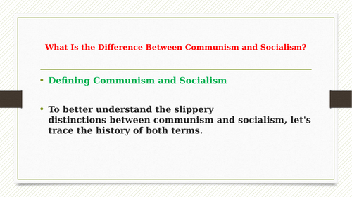 The Major Differences between Communism, Socialism and Communism ...