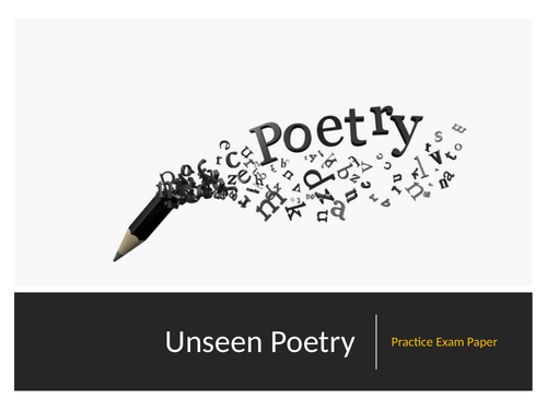 GCSE PAPER 2, SECTION C: UNSEEN POETRY. HOW TO ANSWER QUESTIONS 1 & 2