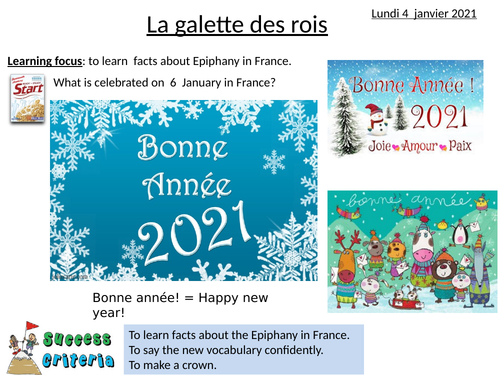 Les épiphanies - Primary lesson