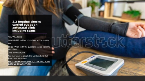 Remote Learning Child Development Antenatal Checks