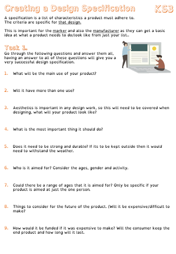 Design Specification - KS3/KS4 - what it is and how to (with glossary)