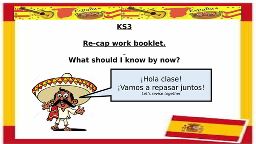 KS3 Recap booklet - 5 independent lessons in one booklet