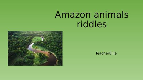 Amazon Animal Riddles