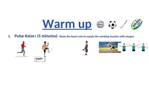 Student - Led Warm up card