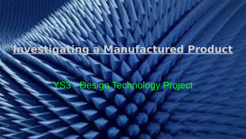 Year 9 Remote Learning Design Technology