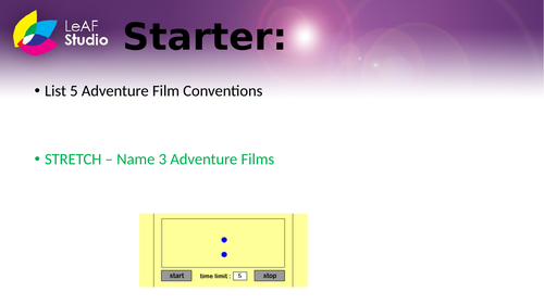 GCSE Film Studies King Solomon's Mines SOW