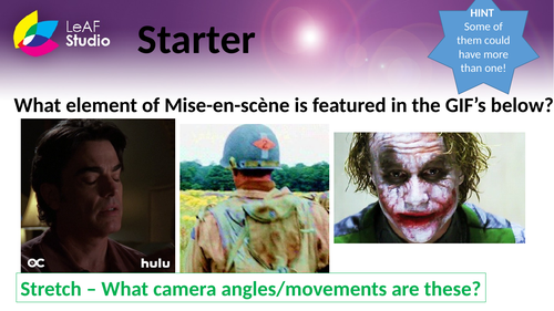 Mise En Scene SOW - Media Studies Film Studies