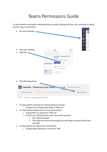 Microsoft Teams Permissions