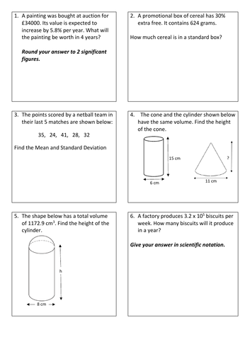National 5 Calculator Revision