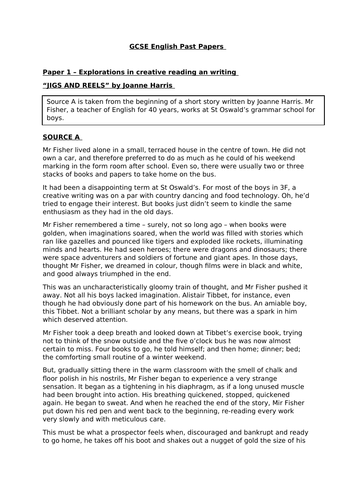 Gcse English Sample Papers _ AQA GCSE English Language Past Papers – QUQY