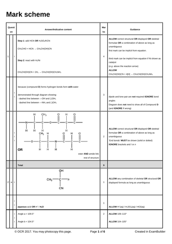 OCR 6.2.4 Extending Carbon Chain Length