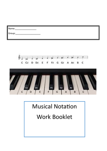 Notate work booklet online learning