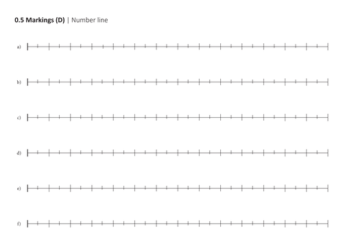 Number Line Templates