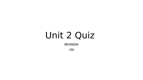 BTEC U2 PUB STYLE QUIZ