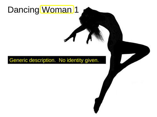 WJEC GCSE poetry 2021 - 'Dancing Woman 1' byPennyanne Windsor.