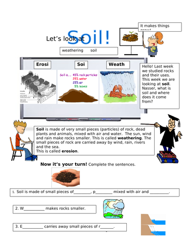Materials! Soil, Erosion and Weathering